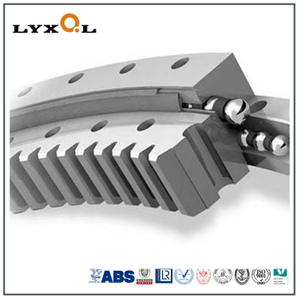 Internal Gear Double Row Ball Slewing Bearing with Same Center Diameter 