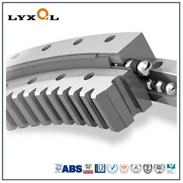 Internal Gear Double Row Ball Slewing Bearing with Same Center Diameter 