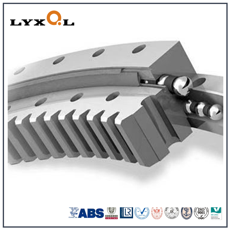 Internal Gear Double Row Ball Slewing Bearing with Same Center Diameter 