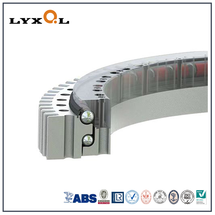 External Gear Double Row Ball Slewing Bearing with Different Center Diameter