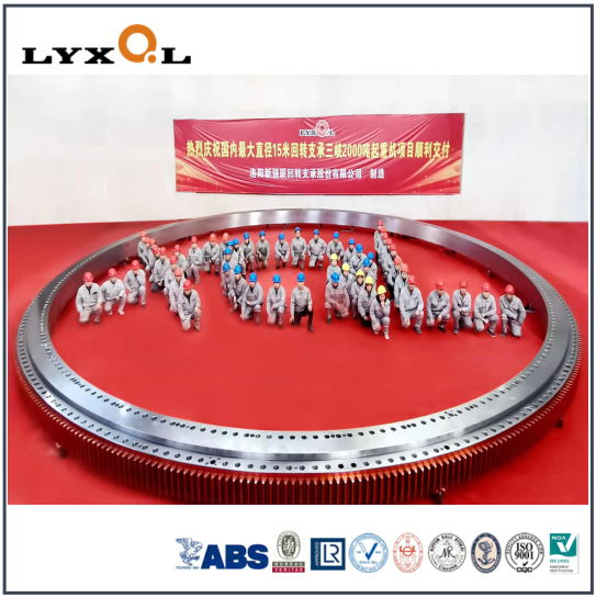 Large Single Row Cross Roller Slewing Bearing for Deck Crane