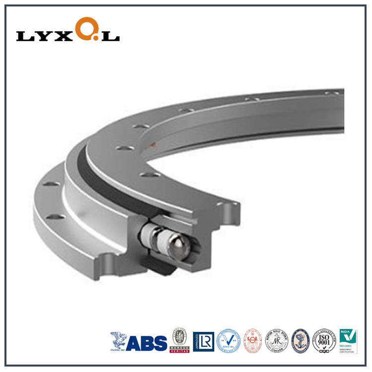 Slewing Ring Bearings with Dual Flanges (flanges in outer ring and inner ring)