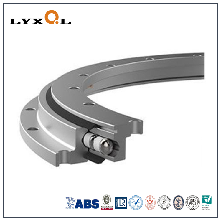 Slewing Ring Bearings with Dual Flanges (flanges in outer ring and inner ring)