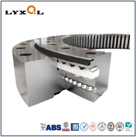 Ball and Roller Combined Slewing Bearings with Internal Teeth