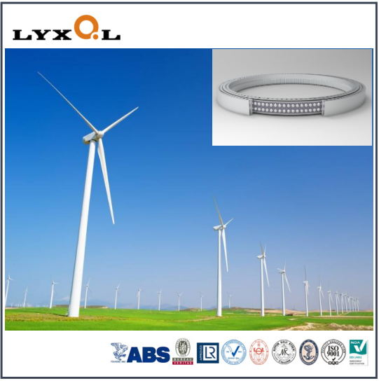 Long Life Four Contact Yaw Bearing with External Gear