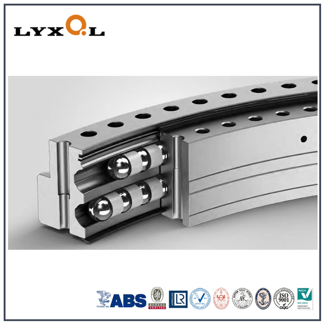 Gearless Double Row Ball Slewing Bearing with Different Center Diameter